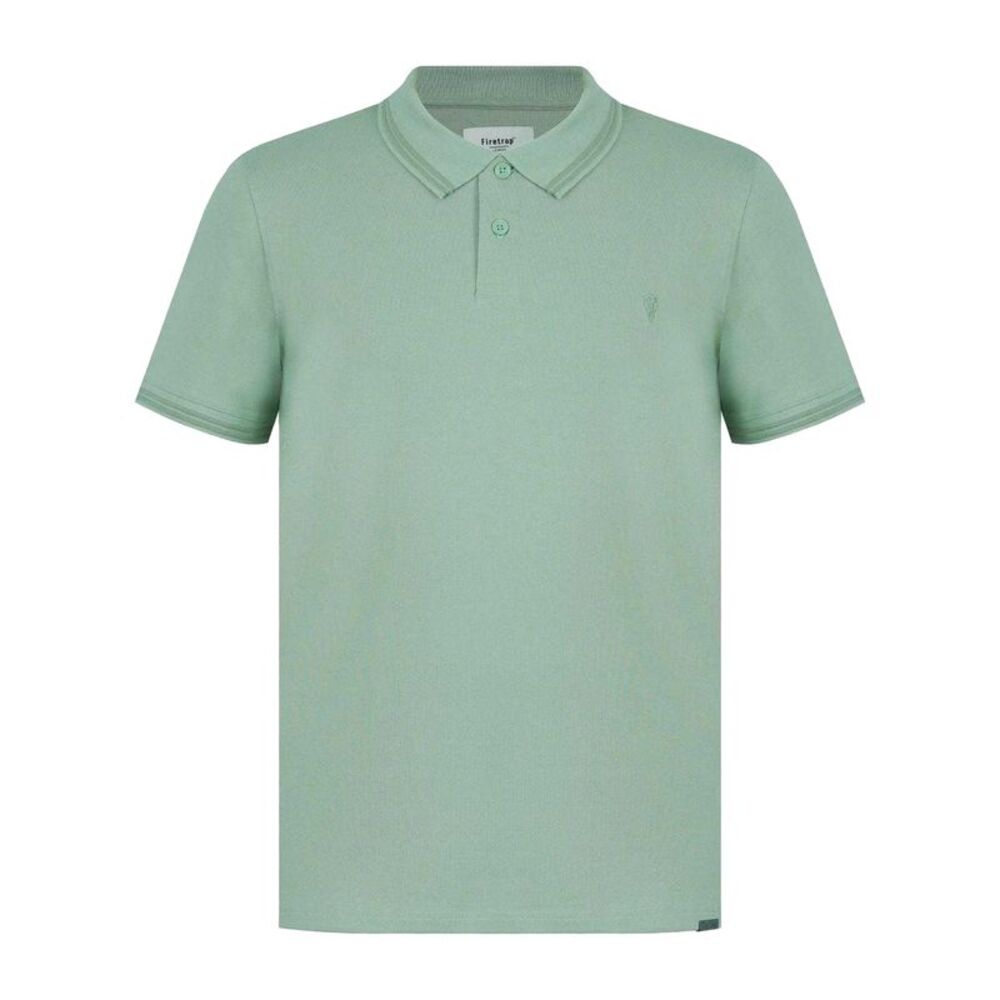 Firetrap Mens Lazer Logo Cotton Polo Shirt / Light Green